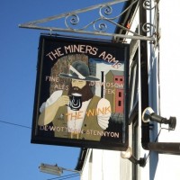 The Miners' Arms, St Just - Inn sign - 28th Jan, 2009