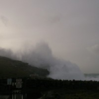 Storm Sennen Cove Cornwall 2014