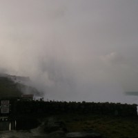 Storm Sennen Cove Cornwall 2014