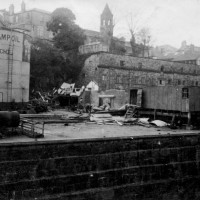 Wharf side demolition 1932