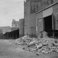 Wharf side demolition 1932