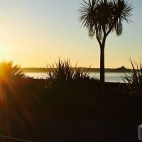 a lovely sunrise looking over the bay