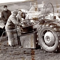 Farmer loading detergent at Porthleven