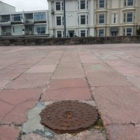 Drain cover promenade Penzance