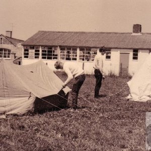 pitch a tent