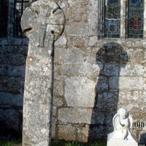 Sancreed Parish Church and cross