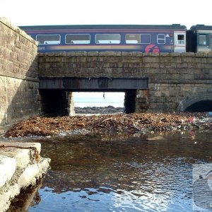 The Railway bridge ove the stream at Chyandour