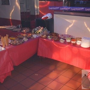 Food was laid on