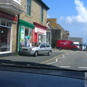 Winner of the Most Unique Usage of Pavement Parking