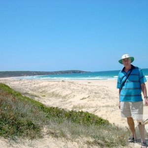 My brother John, on Tura Beach