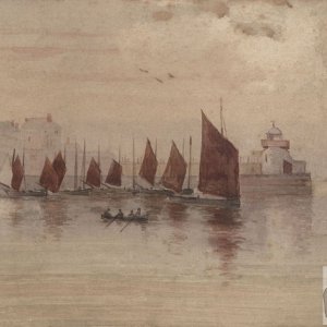 St Ives Harbour 1880