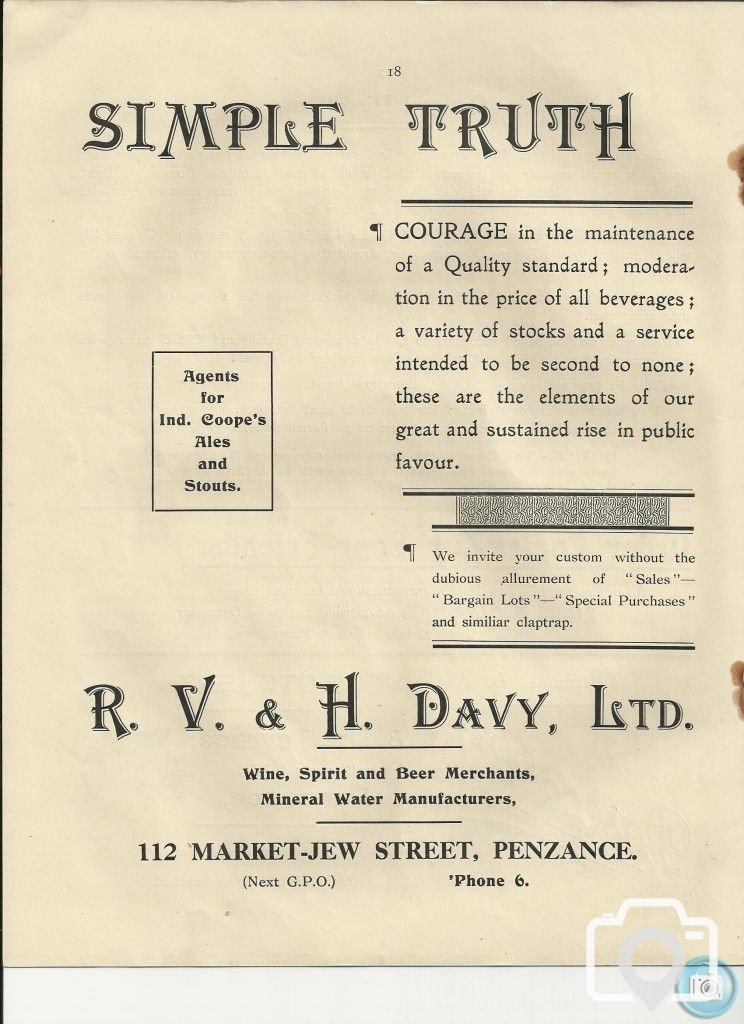 1933 - PENZANCE ROYAL REGATTA PROGRAMME