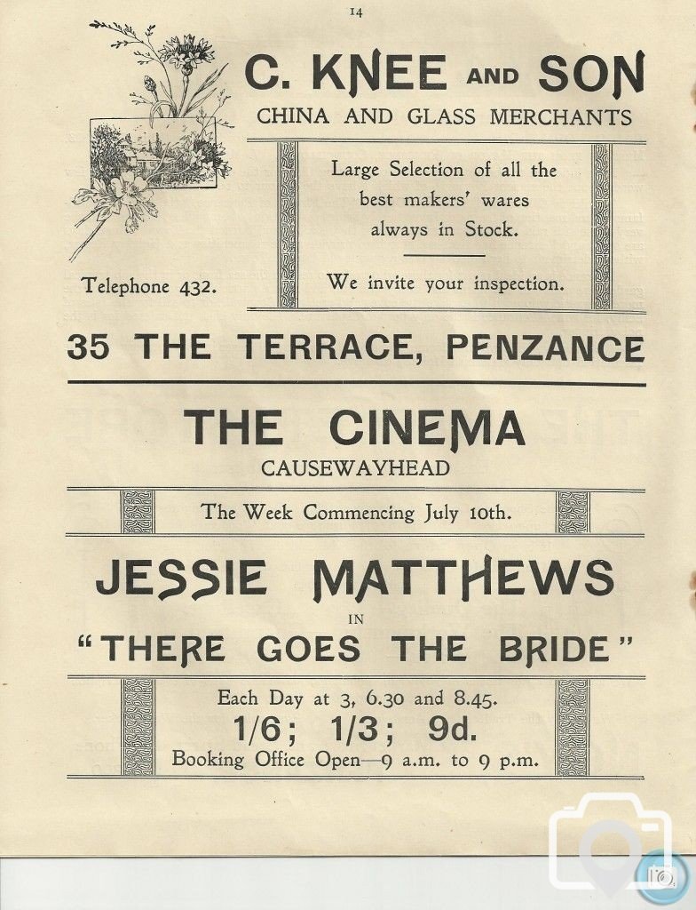 1933 - PENZANCE ROYAL REGATTA PROGRAMME