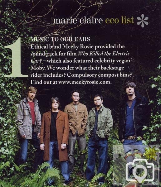 28 - 'MARIE-CLAIRE' MAG PUTS MEEKYROSIE TOP OF ITS ECO LIST