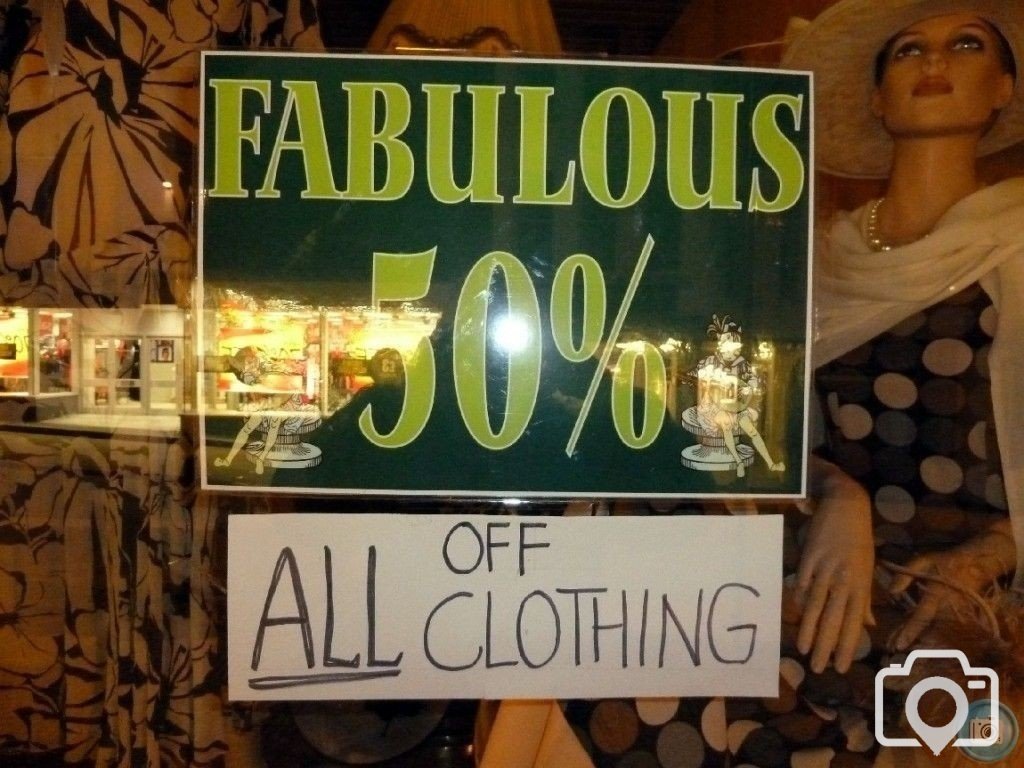50% of clothes orshould we be naked?