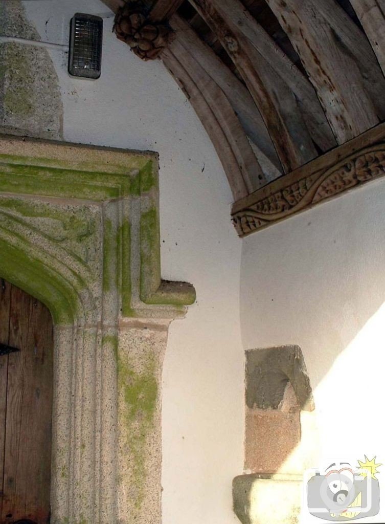 A view inside the porch at Saint Credan's Church, Sancreed, 12th Nov.,