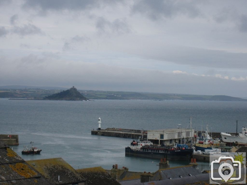 A view of the Mount and harbour