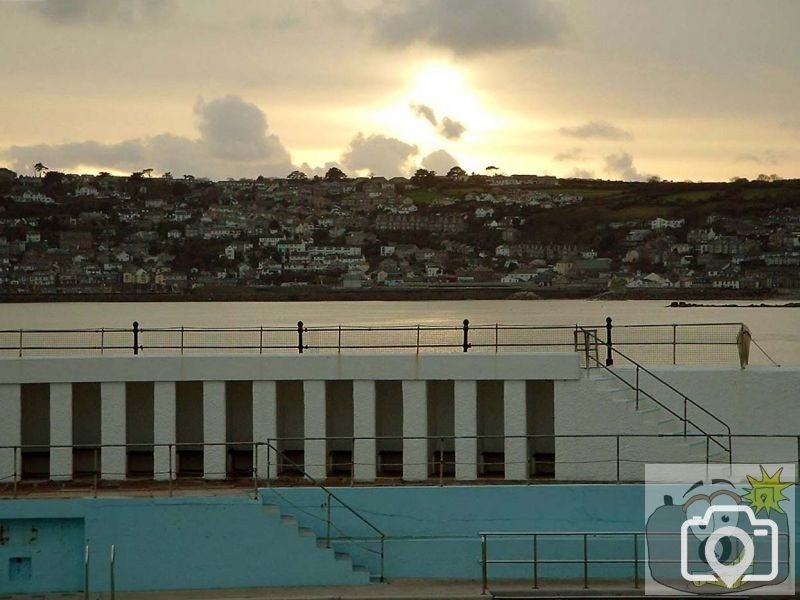 Across the Bathing Pool to Newlyn