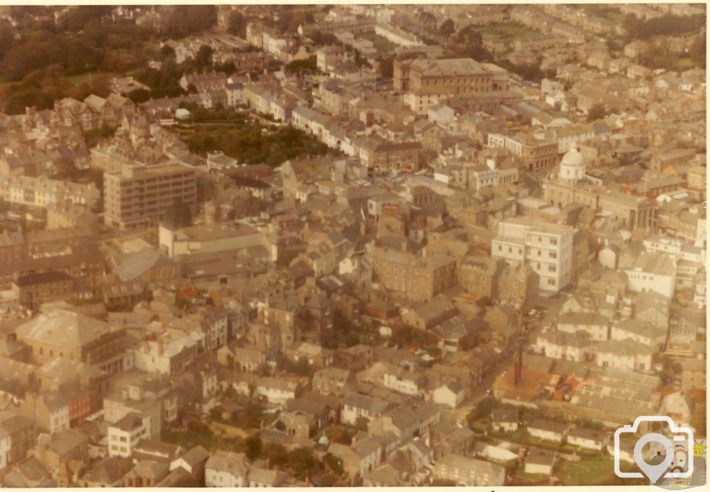 Aerial Shot of Penzance aimed at North Parade