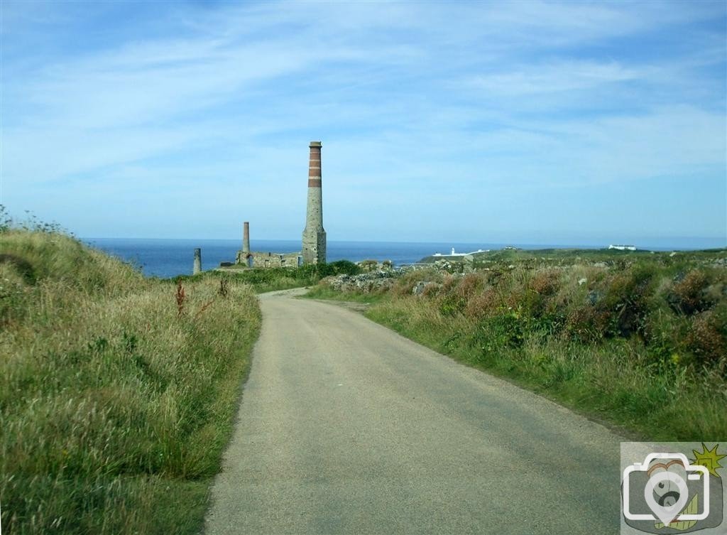 Approaching Levant Mine complex in car