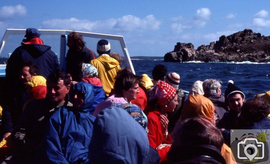 Approaching St Martin's, Scilly - 1977