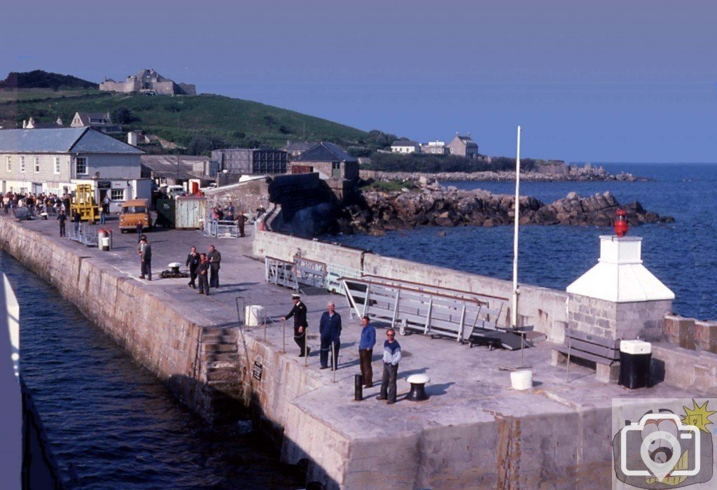 Approaching the quay at St Mary's, Scilly