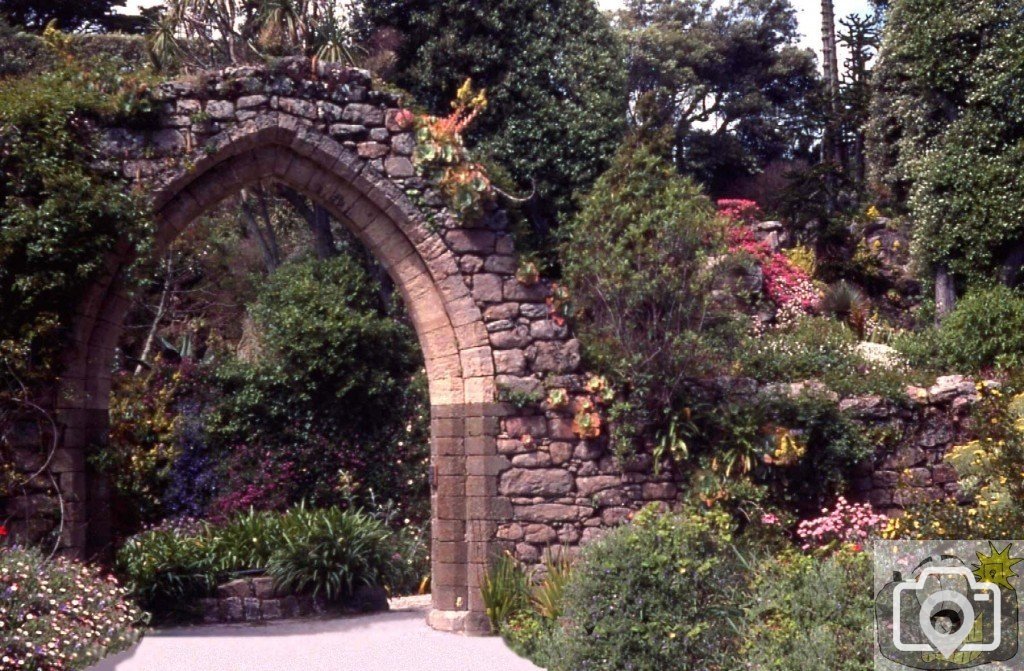 Archway of old priory, Tresco, Scilly