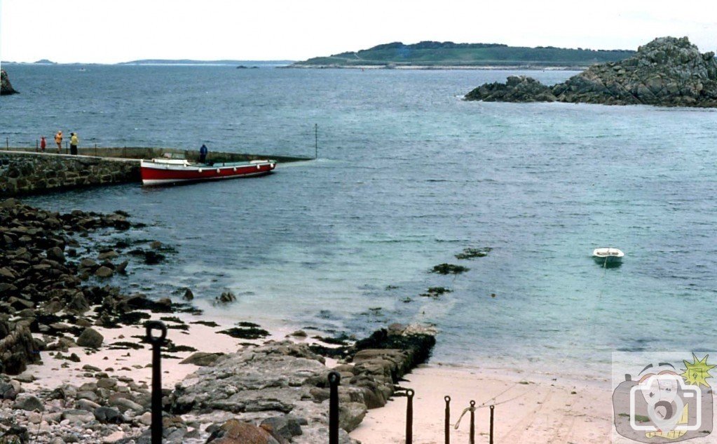 Arrival in St Agnes, Scilly, June, 1977