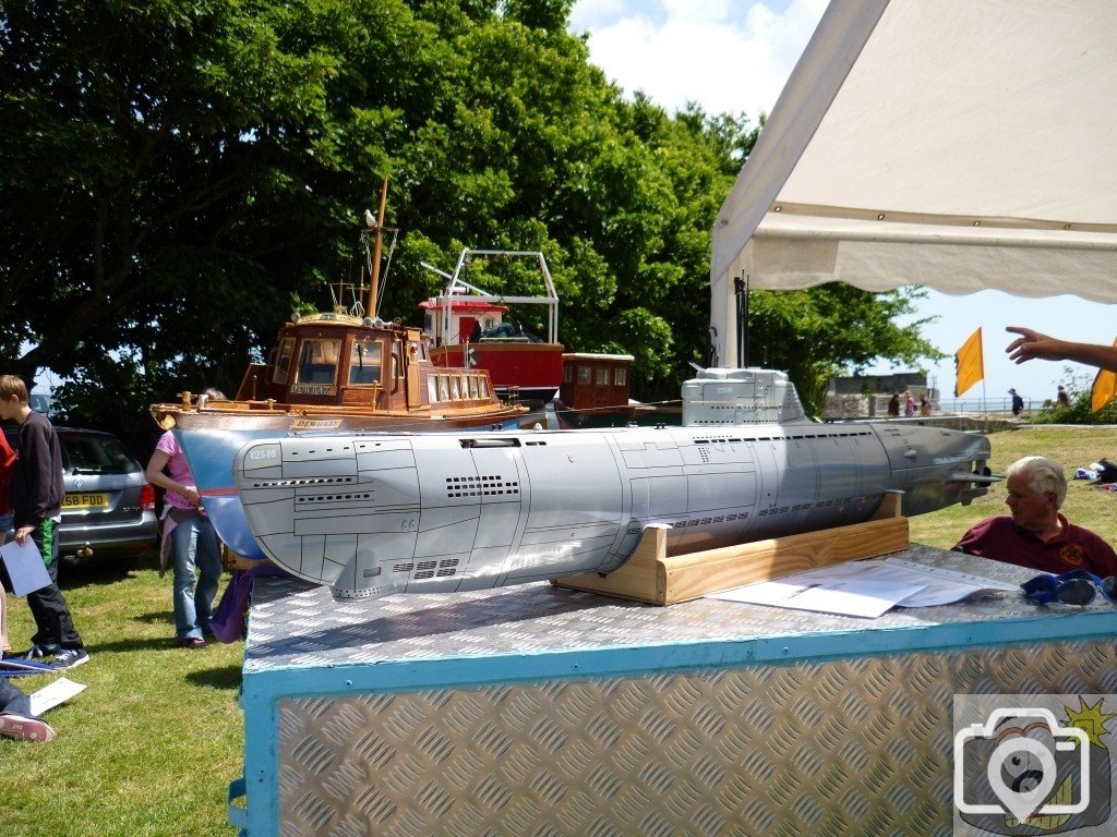 Boat displays on the Wherrytown boating pool