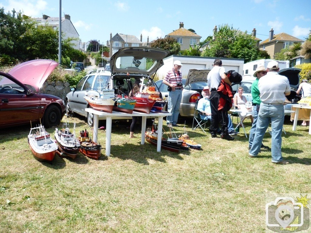 Boat displays on the Wherrytown boating pool