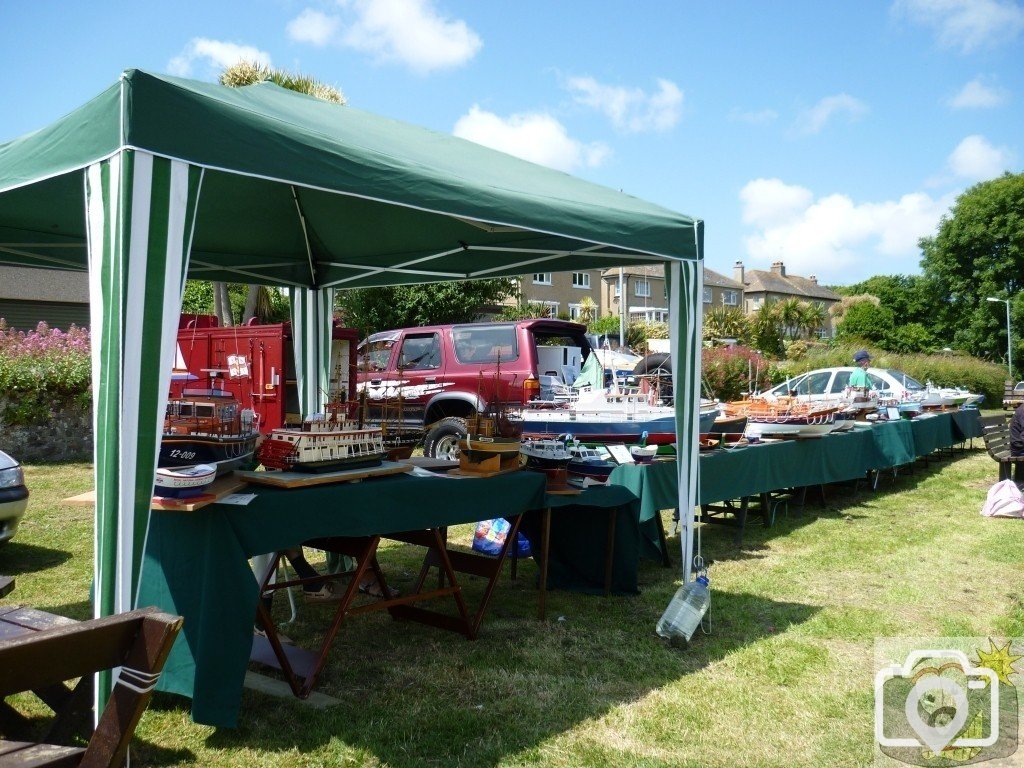 Boat displays on the Wherrytown boating pool