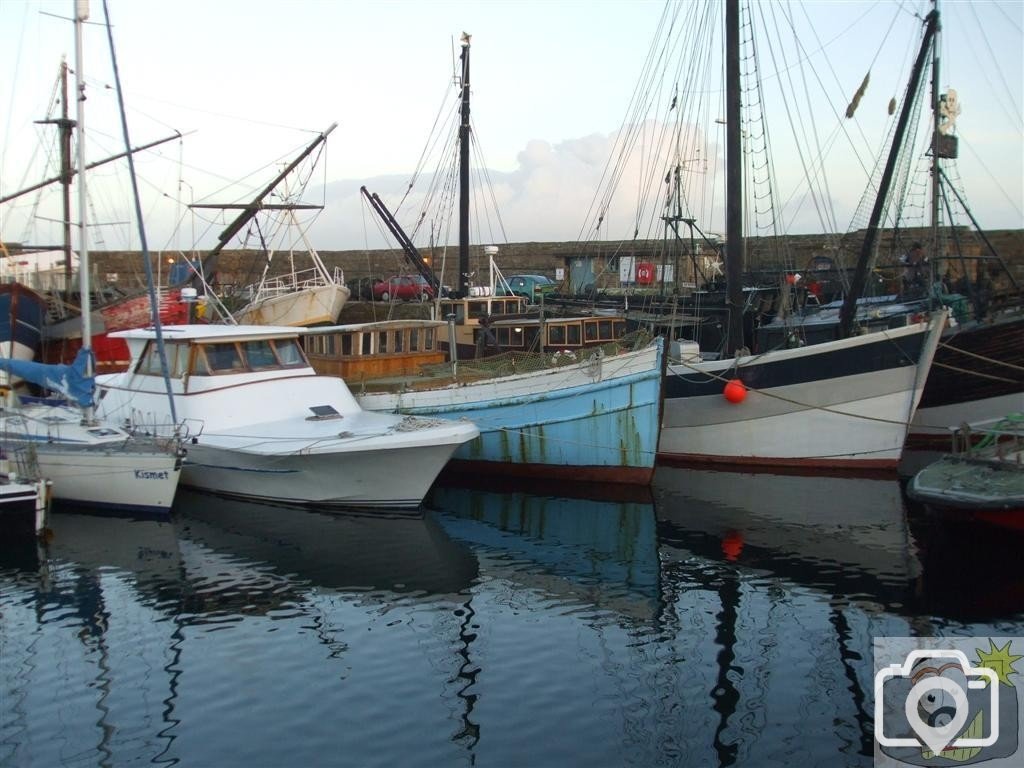 Boats in the Wet Dock, Penzance, 25th October, 2009