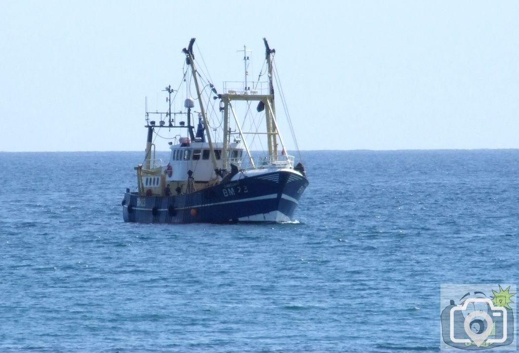 Brixham Trawler entering Penzance.