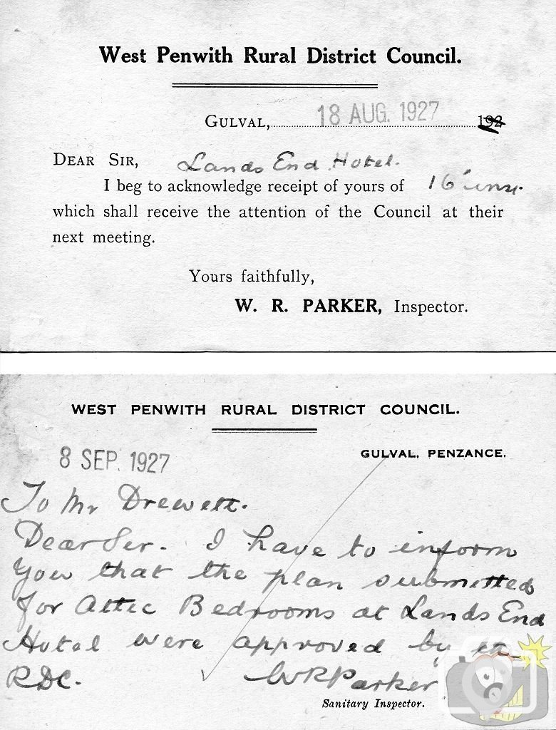 Building Approval - 1927 style.