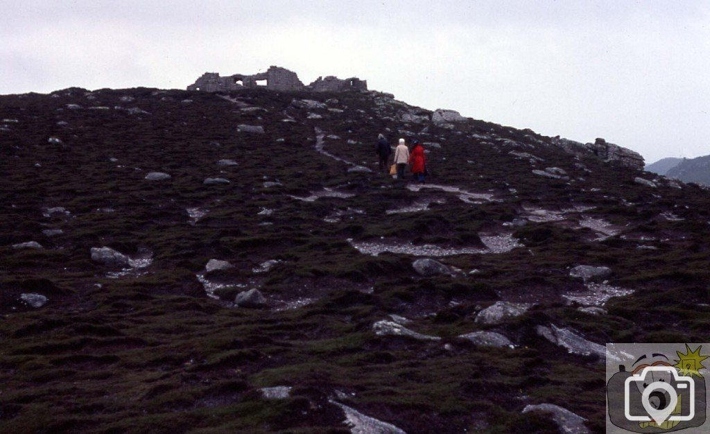 Climbing to King Charles' Castle, Tresco, Scilly