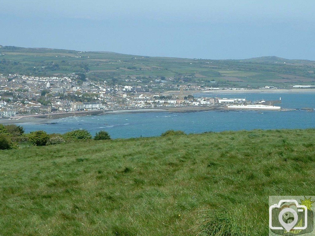 Closer View of Penzance from old Penlee Quarry dump