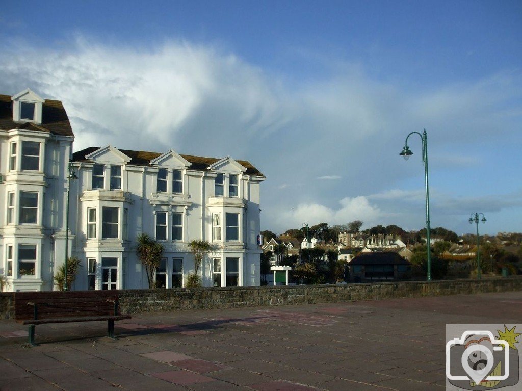 Clouds over the Beachfield Hotel, Penzance