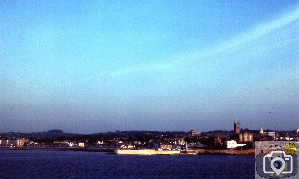 Distant Penzance from the sea - June, 1977