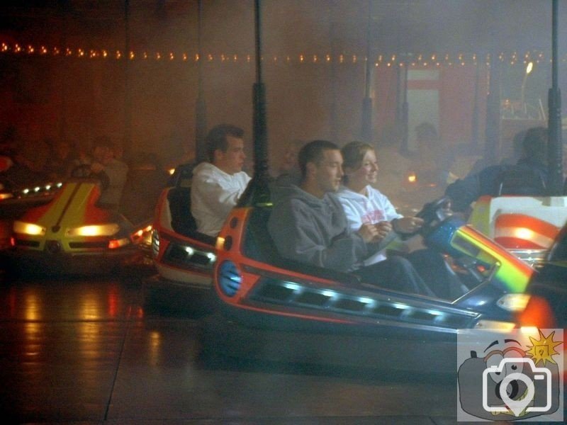 Dodgems in progress, May, 2003