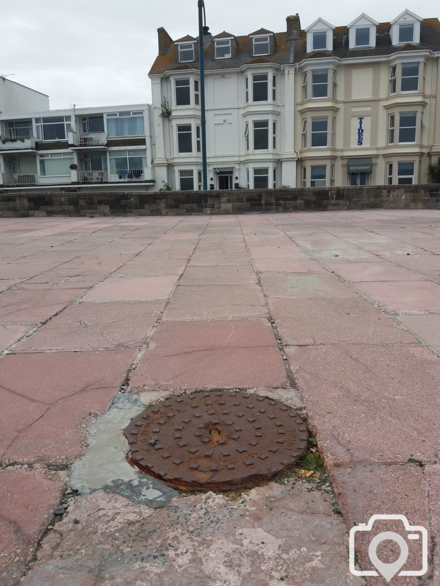 Drain cover promenade Penzance