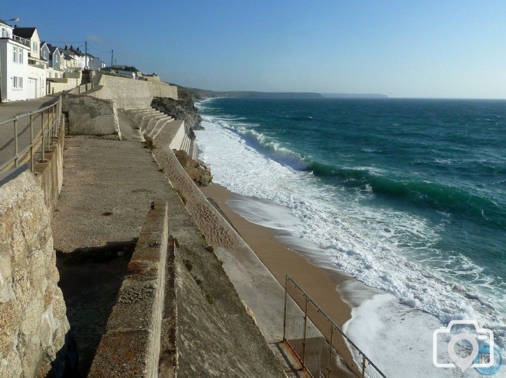 East Porthleven en route for Loe Bar  - 22nd October, 2011