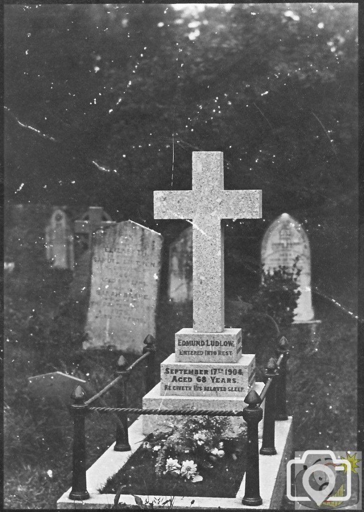 Edmund Ludlow (1835-1904) Headstone in 1905 in Penzance Cemetery