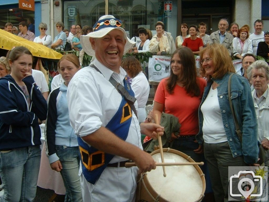 Golowan Band drummer Phil, 2005