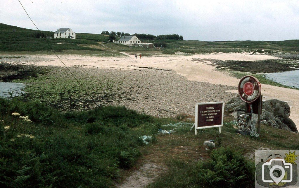 Gugh Bar as seen from St Agnes, 1977