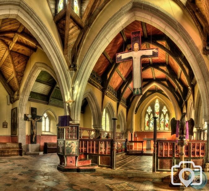 INSIDE ST HILARY CHURCH