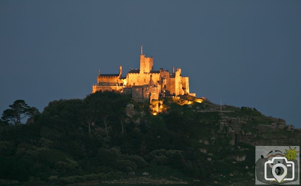 Island at night