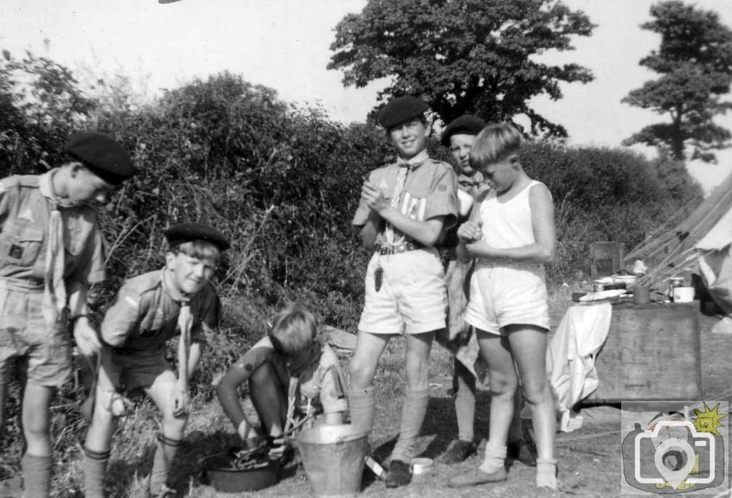 Ist Penzance Boy Scout troop on Jamboree - 1964