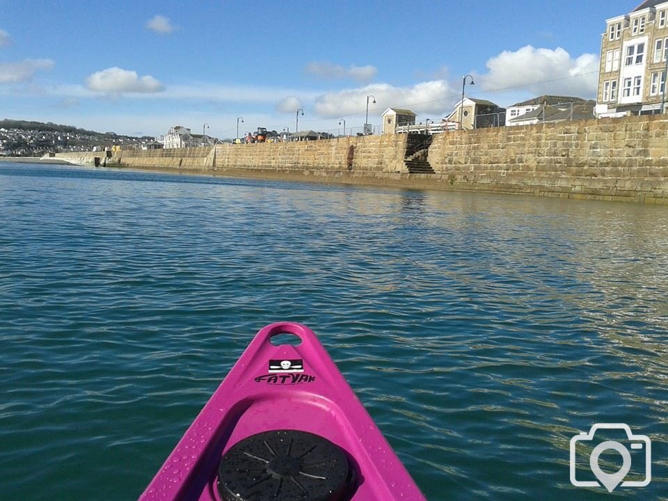 kayaking Penzance Jubilee Pool