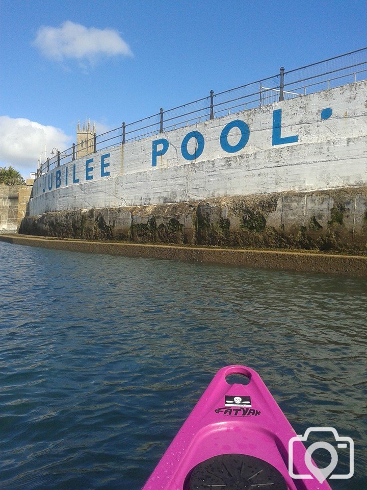 kayaking Penzance Jubilee Pool