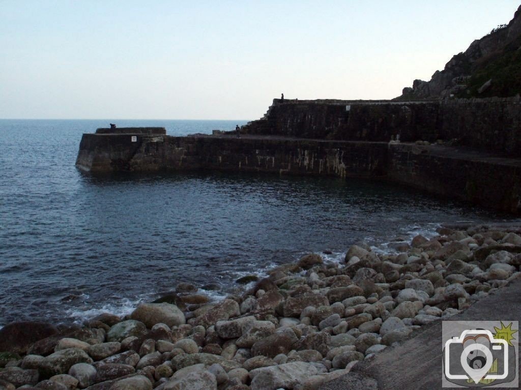 Lamorna's storm-riven quay